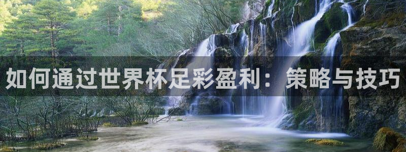 2026世界杯日期:如何通过世界杯足彩盈利:策略与技巧